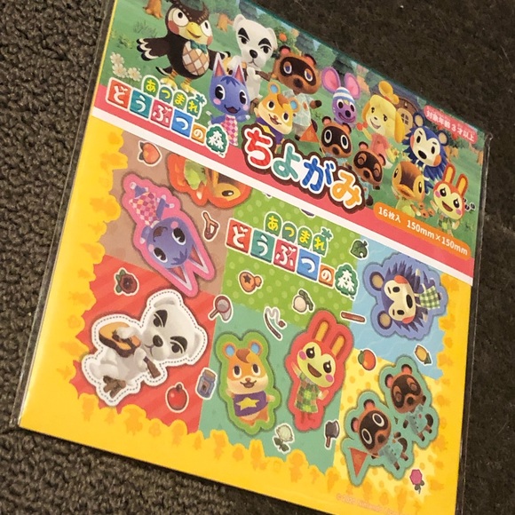 Animal Crossing Origami Paper Japan Exclusive Japanese Official Nintendo - Picture 2 of 10